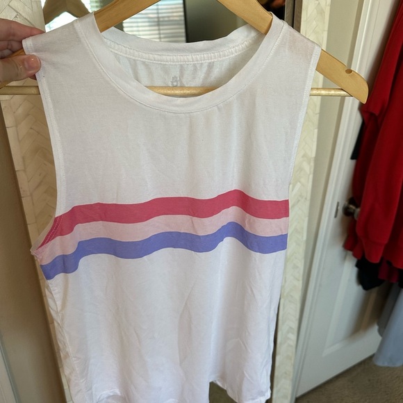 Spiritual Gangster Sleeveless Top with Stripes - Picture 2 of 4